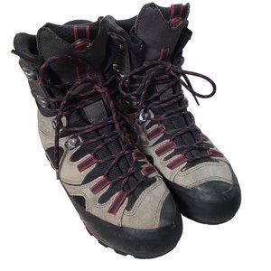 Raichle Womens 7 Black Lace Up Gore-tex Vibram Sole Motion Control Hiking Boots